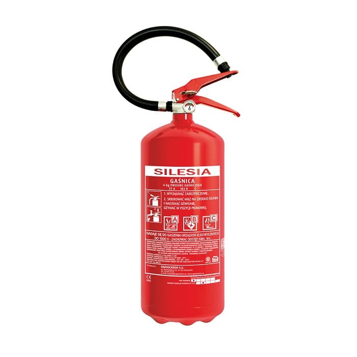 Gaśnica proszkowa 6 KG GP-6x ABC silesia