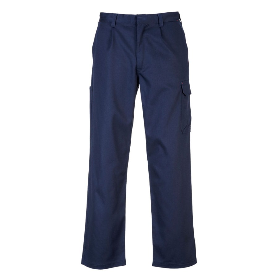 Spodnie trudnopalne Bizweld Cargo Navy