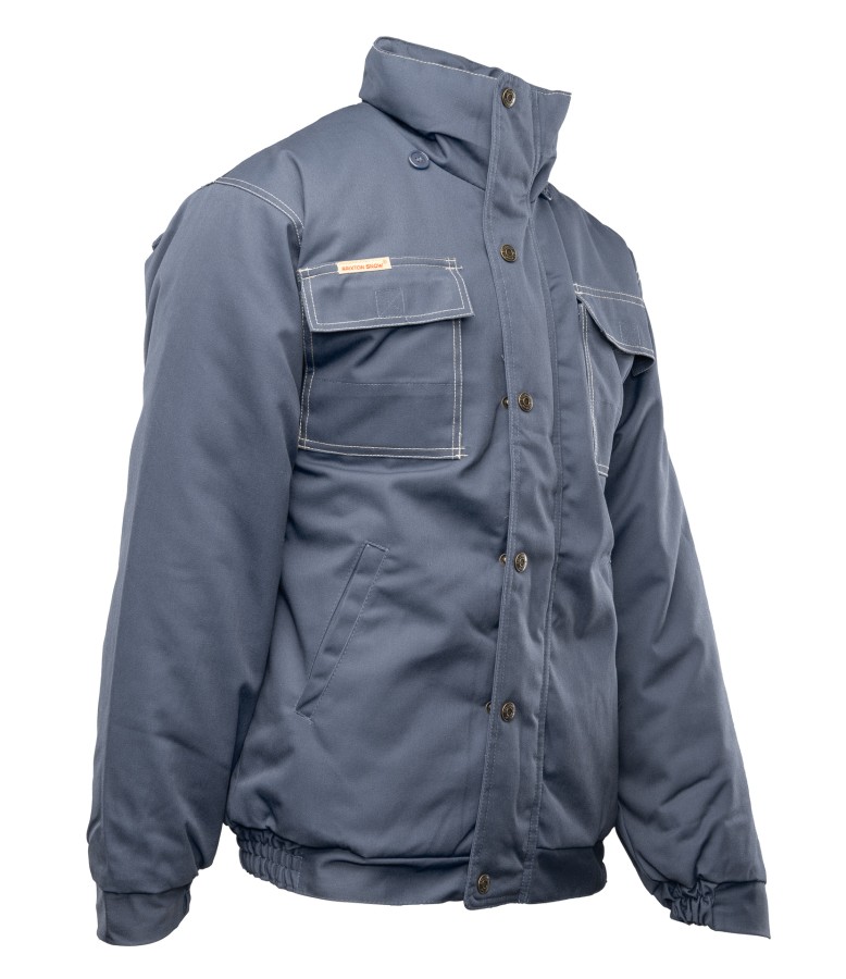 Kurtka Brixton Snow ocieplana stalowa