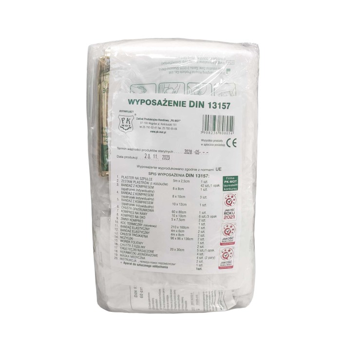 Wyposażenie apteczki DIN13157 PK-MOT