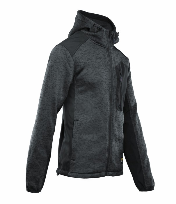 Bluza rozpinana SEVEN KINGS  QUARTZ  z kapturem szara