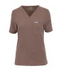 Bluza medyczna damska MYNTS WMT002 sahara mokka  scrub top V-neck z kieszeniami