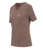 Bluza medyczna damska MYNTS WMT002 sahara mokka  scrub top V-neck z kieszeniami
