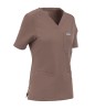Bluza medyczna damska MYNTS WMT002 sahara mokka  scrub top V-neck z kieszeniami