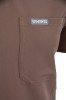 Bluza medyczna damska MYNTS WMT002 sahara mokka  scrub top V-neck z kieszeniami