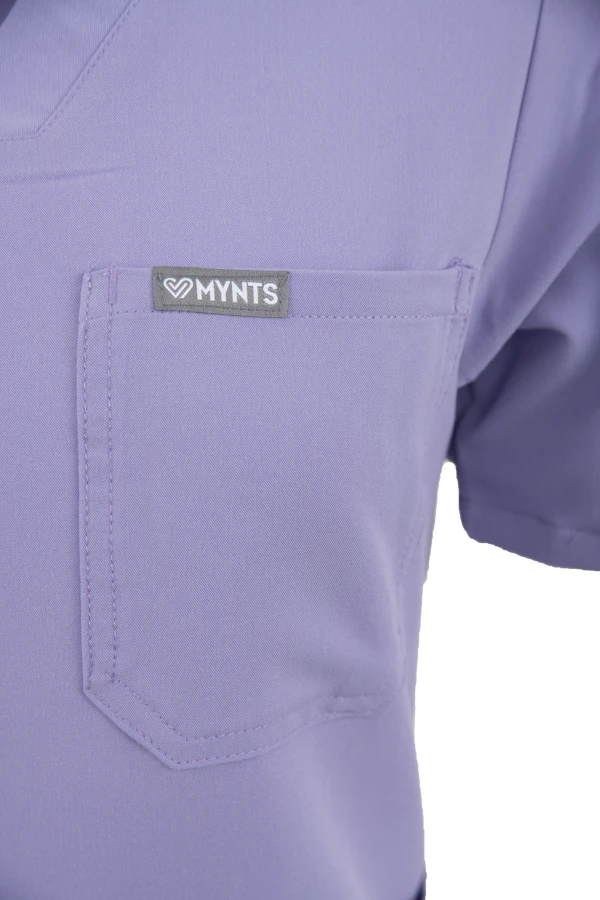 Bluza medyczna damska MYNTS WMT001  Lavender z dodatkowymi  kieszeniami