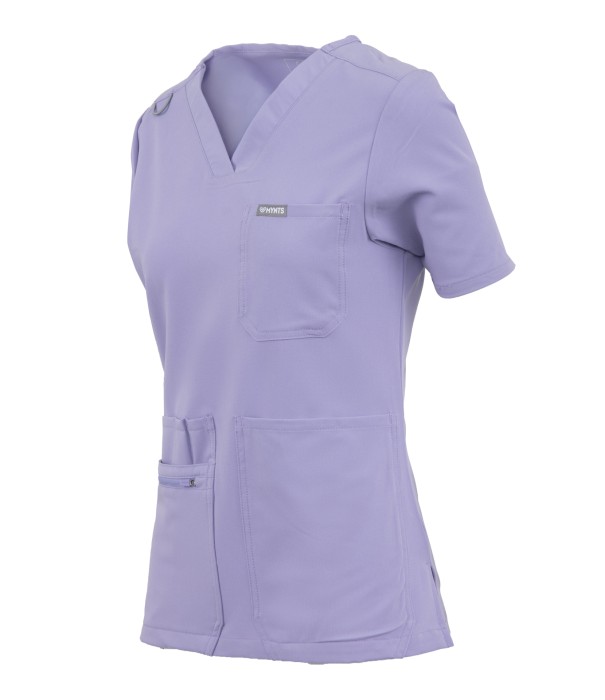 Bluza medyczna damska MYNTS WMT001  Lavender z dodatkowymi  kieszeniami