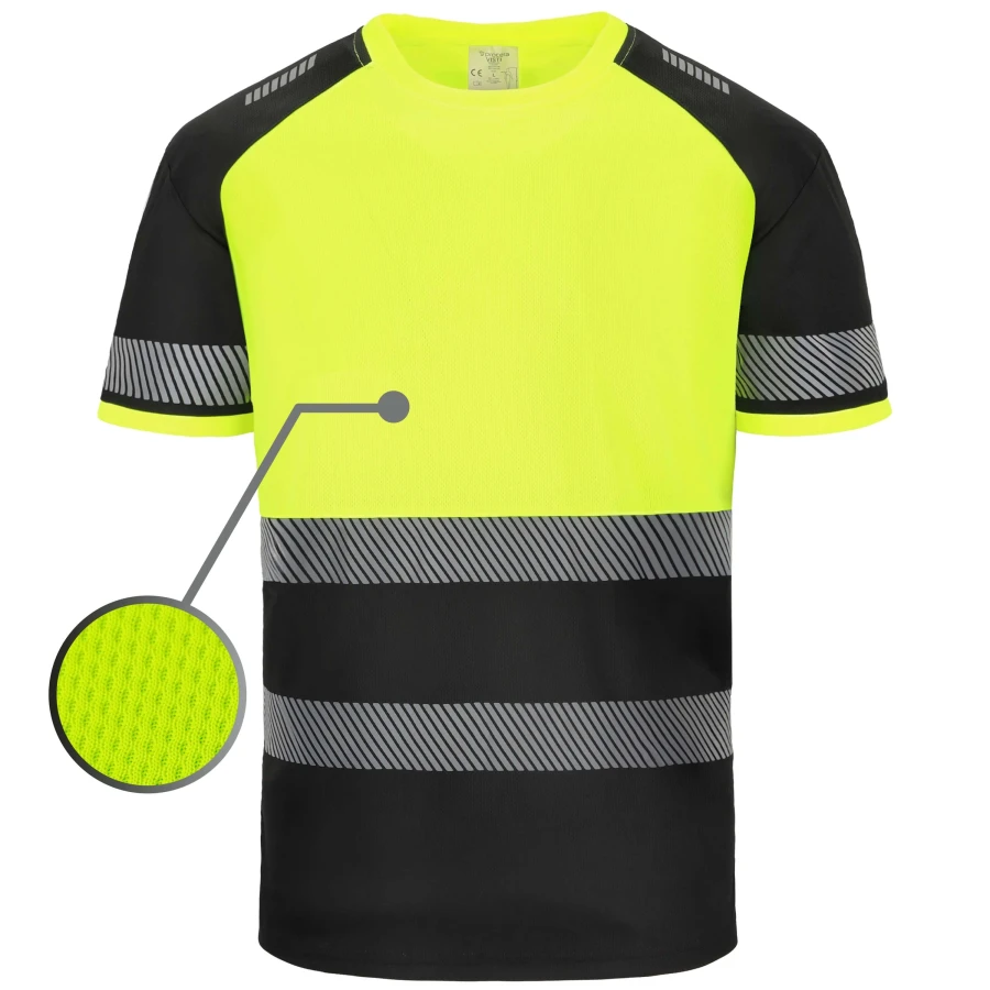 Koszulka T-shirt ostrzegawcza żółta VISTI YELLOW