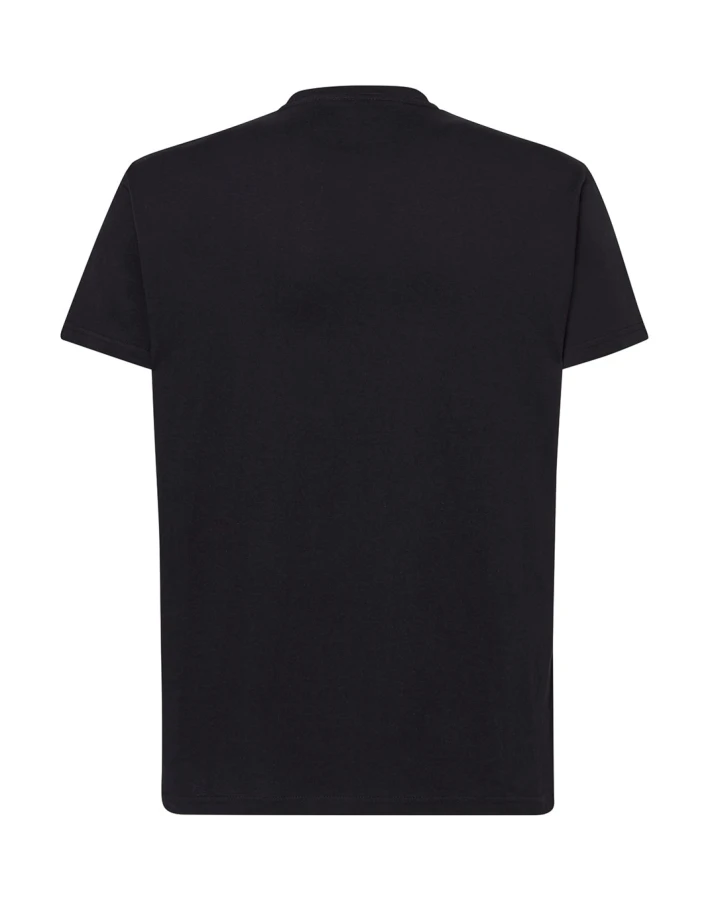 Koszulka T-shirt męska  z krótkim rękawem czarna TSRA 150 regular JHK