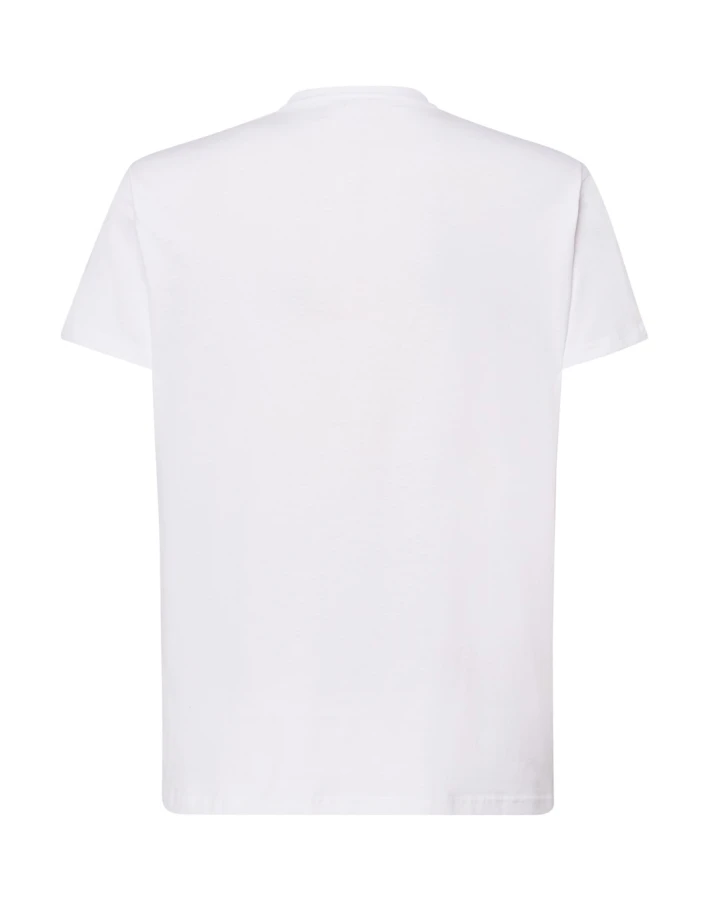 Koszulka T-shirt męska z krótkim rękawem biała TSRA 150 regular JHK