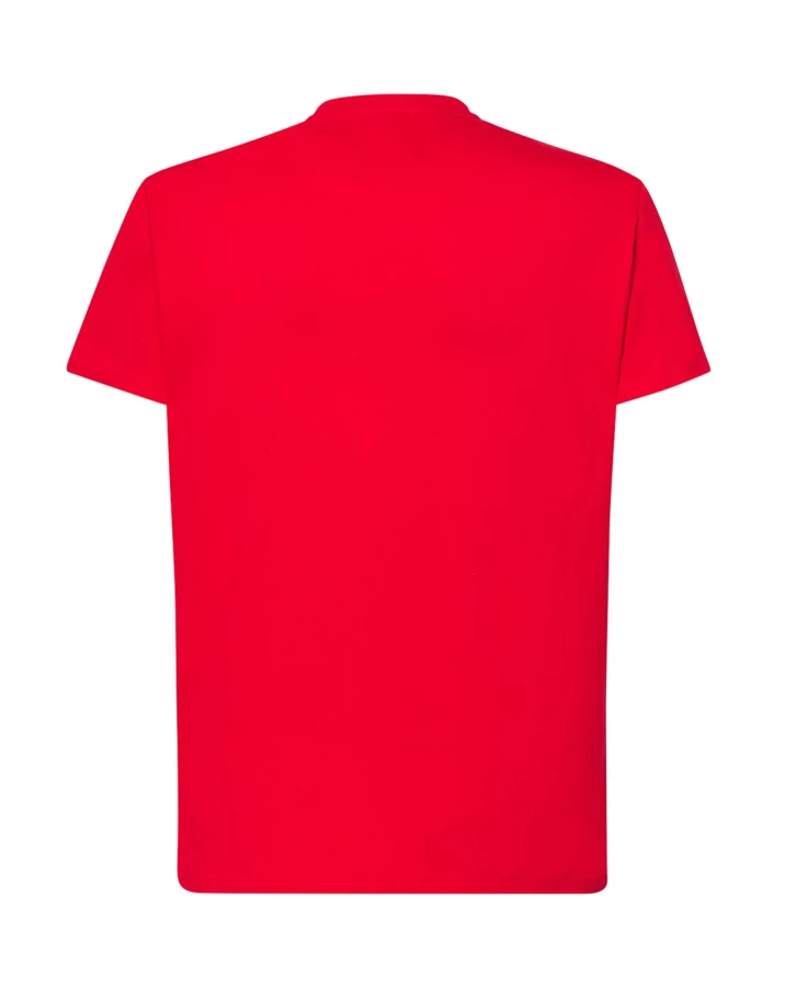 Koszulka T-shirt męska z krótkim rękawem czerwona TSRA 150 regular JHK