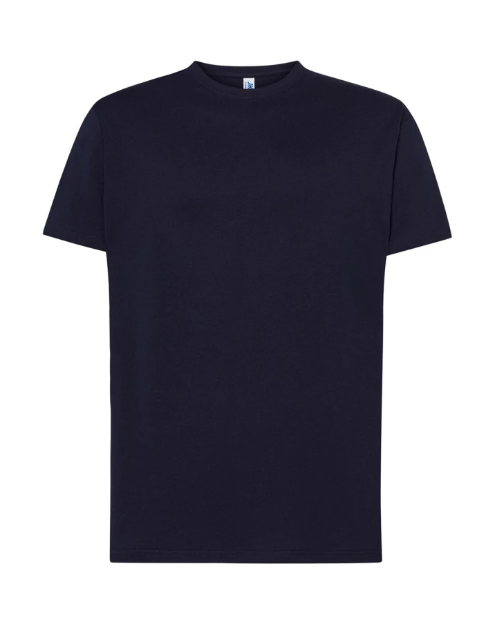 Koszulka T-shirt męska z krótkim rękawem navy granatowa TSRA 150 regular JHK