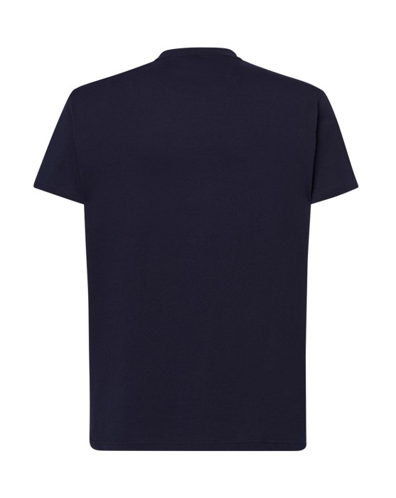 Koszulka T-shirt męska z krótkim rękawem navy granatowa TSRA 150 regular JHK