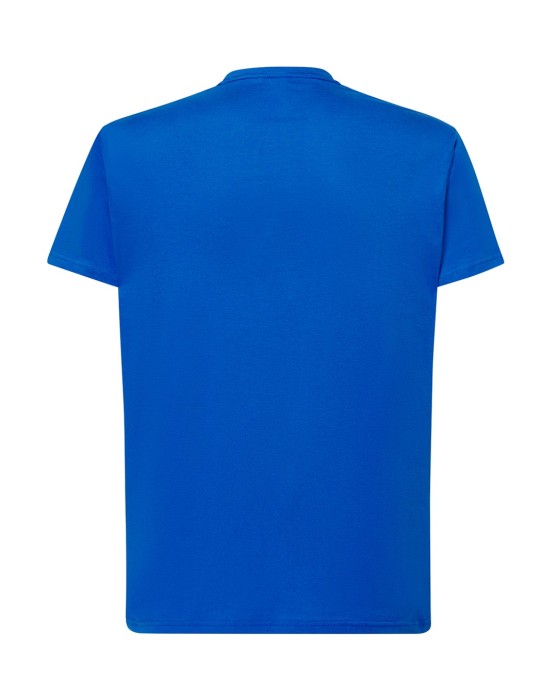 Koszulka T-shirt męska z krótkim rękawem royal blue niebieska TSRA 150 regular JHK