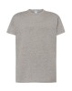 Koszulka T-shirt męska z krótkim rękawem grey melange TSRA 150 regular JHK