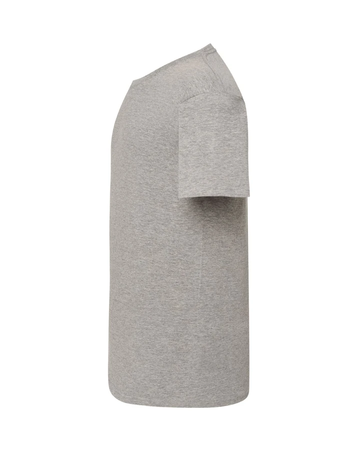 Koszulka T-shirt męska z krótkim rękawem grey melange TSRA 150 regular JHK