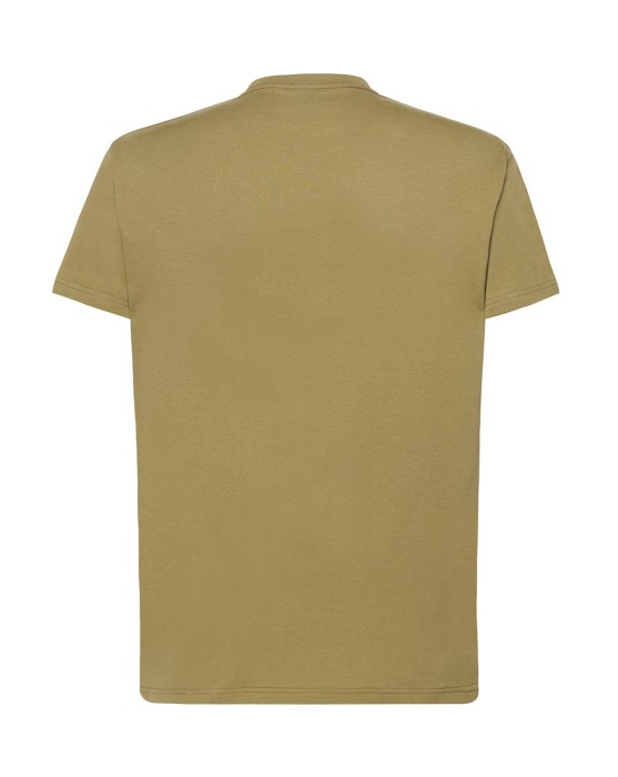 Koszulka T-shirt męska z krótkim rękawem zieleń amazońska/amazonia green TSRA 150 regular JHK