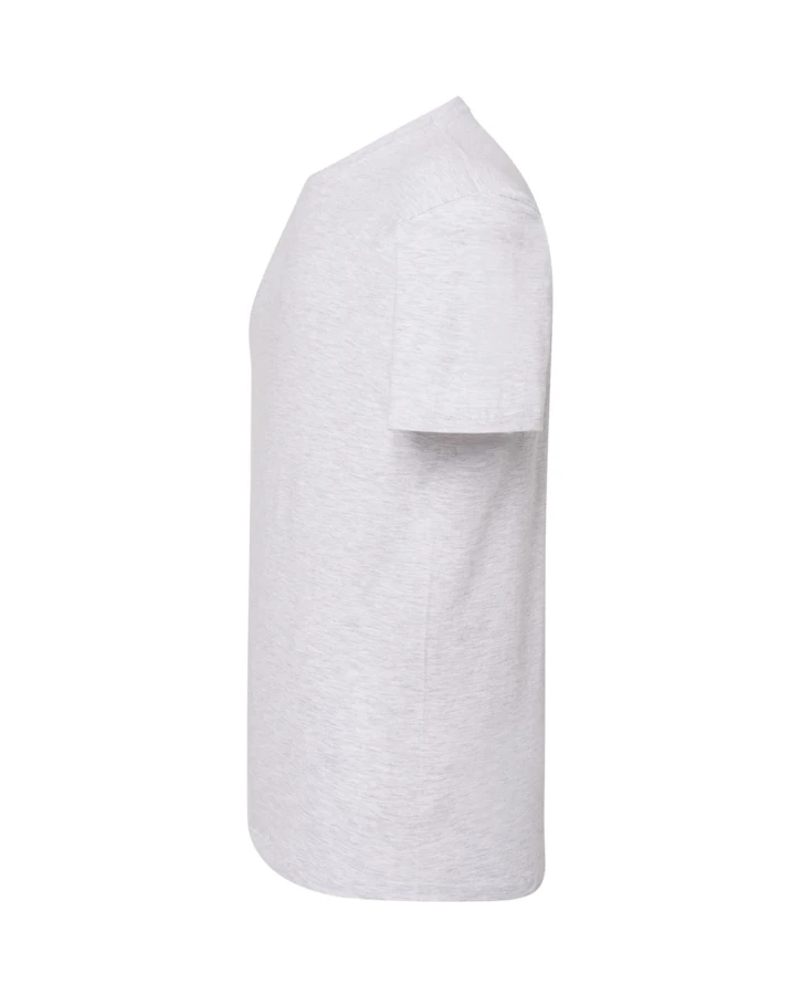Koszulka T-shirt męska z krótkim rękawem popielaty melanż/ash melange TSRA 150 regular JHK