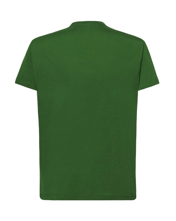 Koszulka T-shirt męska z krótkim rękawem zieleń butelkowa/bottle green TSRA 150 regular JHK