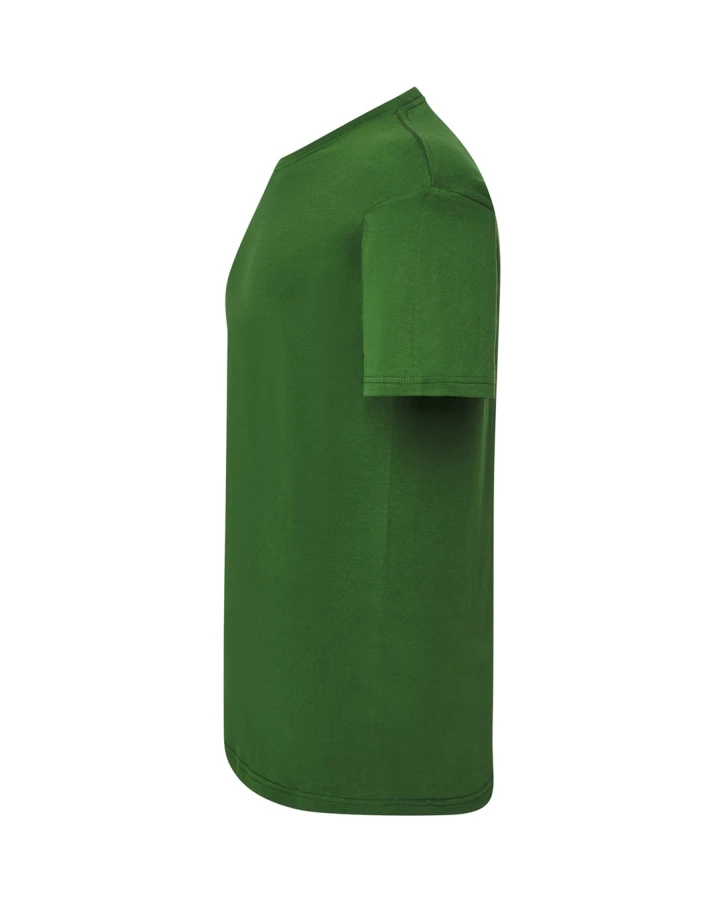 Koszulka T-shirt męska z krótkim rękawem zieleń butelkowa/bottle green TSRA 150 regular JHK