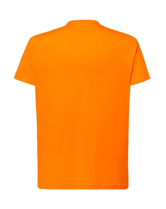Koszulka T-shirt męska z krótkim rękawem pomarańczowy TSRA 150 regular JHK