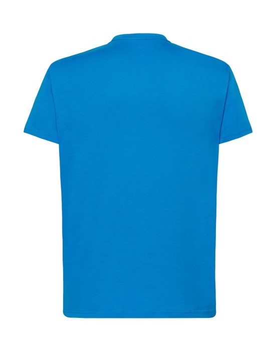 Koszulka T-shirt męska z krótkim rękawem aqua turkusowy TSRA 150 regular JHK