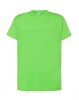 Koszulka T-shirt męska z krótkim rękawem lime / limonkowy TSRA 150 regular JHK