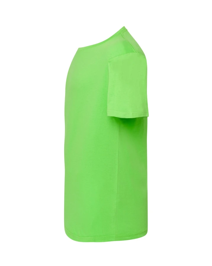 Koszulka T-shirt męska z krótkim rękawem lime / limonkowy TSRA 150 regular JHK