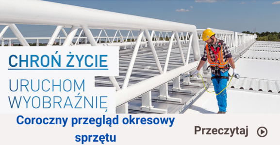Przegląd okresowy sprzętu chroniącego przed upadkiem z wysokości